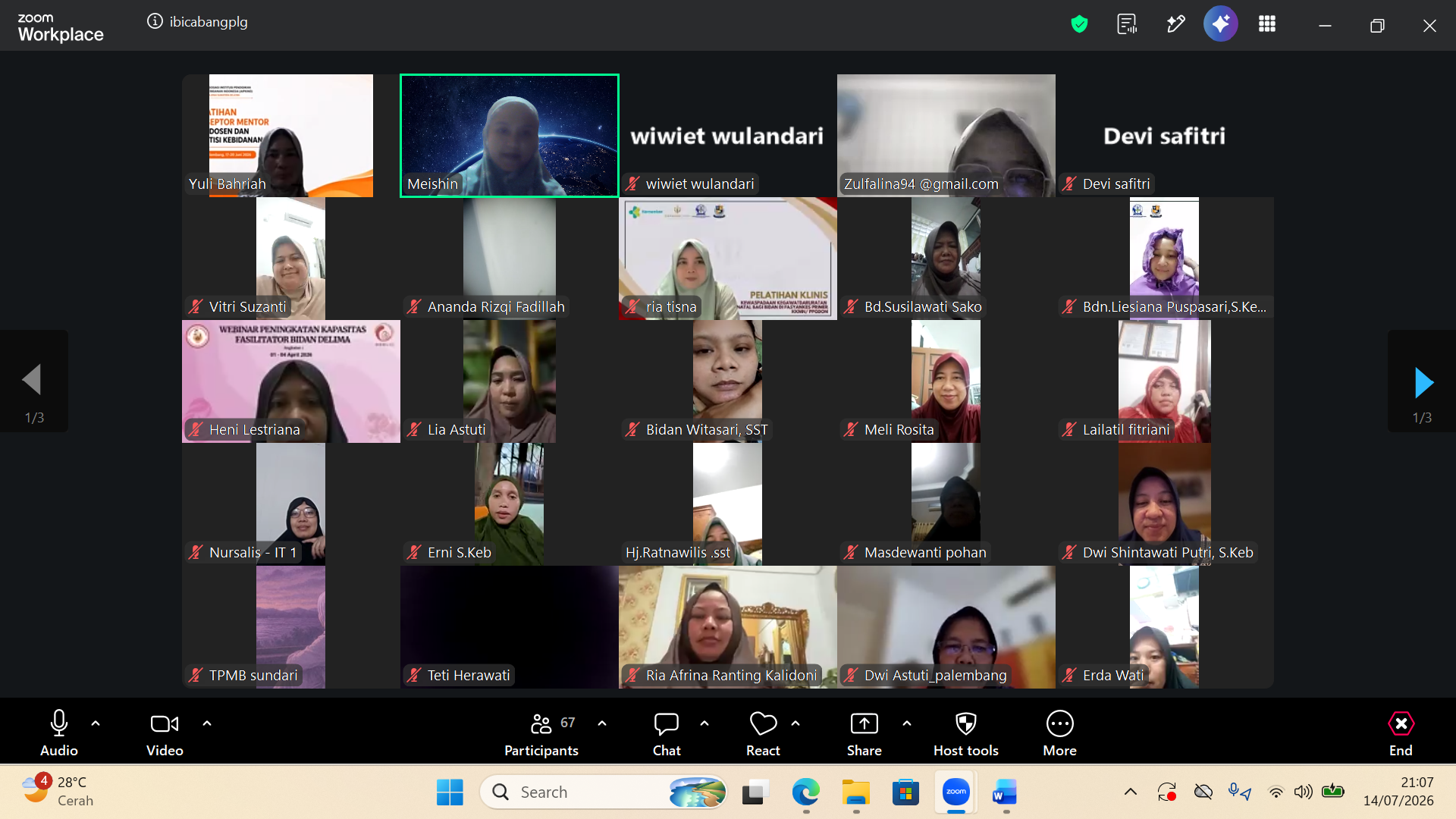PERTEMUAN RUTIN PC IBI KOTA PALEMBANG TPMB DIWILAYAH KOTA PALEMBANG