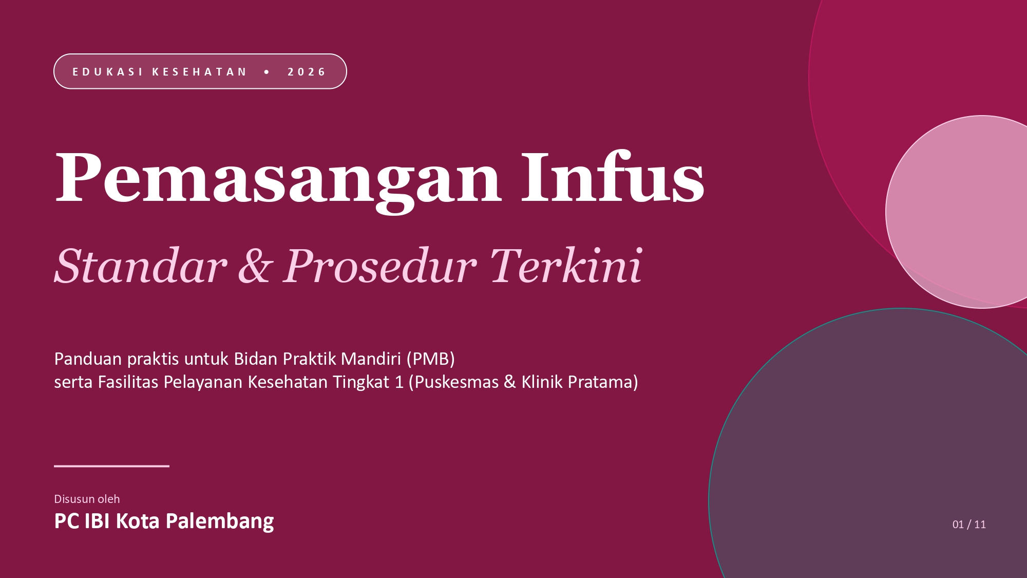 Standar & Prosedur Terkini Pemasangan Infus