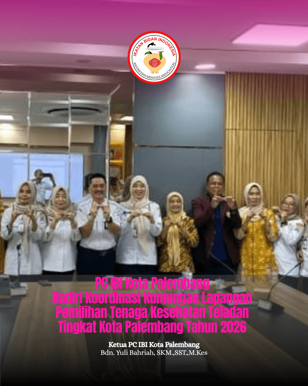 Rapat Koordinasi Kunjungan Lapangan Pemilihan Tenaga Kesehatan Teladan Tingkat Kota Palembang Tahun 2026
