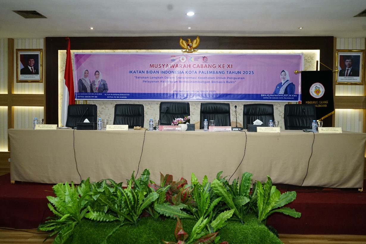 MUSCAB IBI Kota Palembang Tetapkan Ibu Bdn. Yuli Bahriah, SKM.,SST,. M.Kes sebagai Ketua Periode 2025–2030