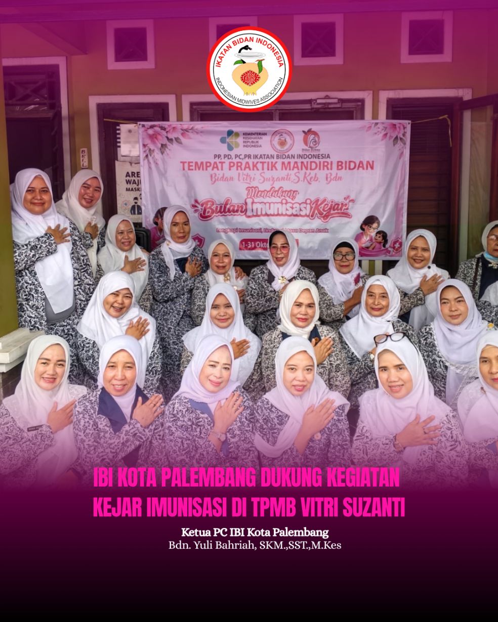 IBI KOTA PALEMBANG DUKUNG KEGIATAN  KEJAR IMUNISASI DI TPMB VITRI SUZANTI